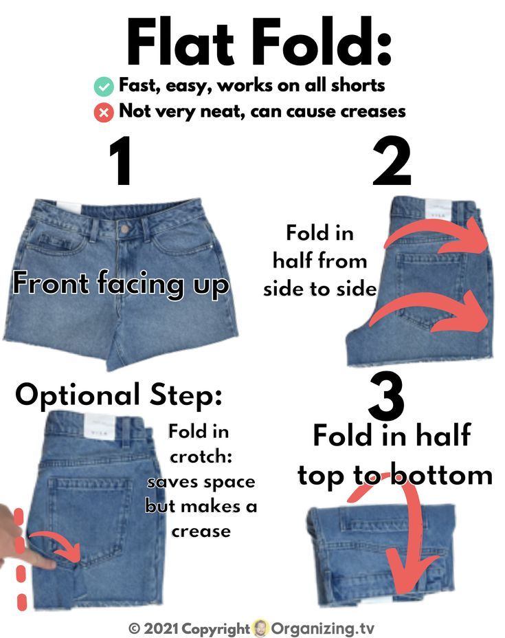 Best Way to Fold Shorts for Travel