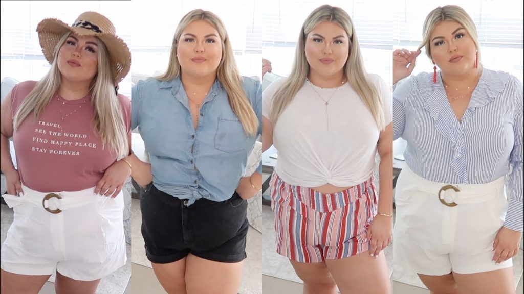 How to Wear Paperbag Shorts Plus Size